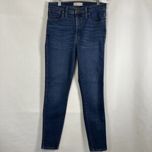 Madewell Jeans 10" High Rise Skinny Women's Size 28 EUC Medium Wash Stretch